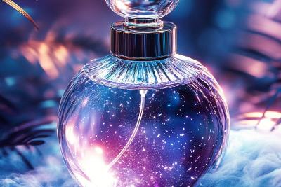 AI绘画	有着独特造型的香水瓶